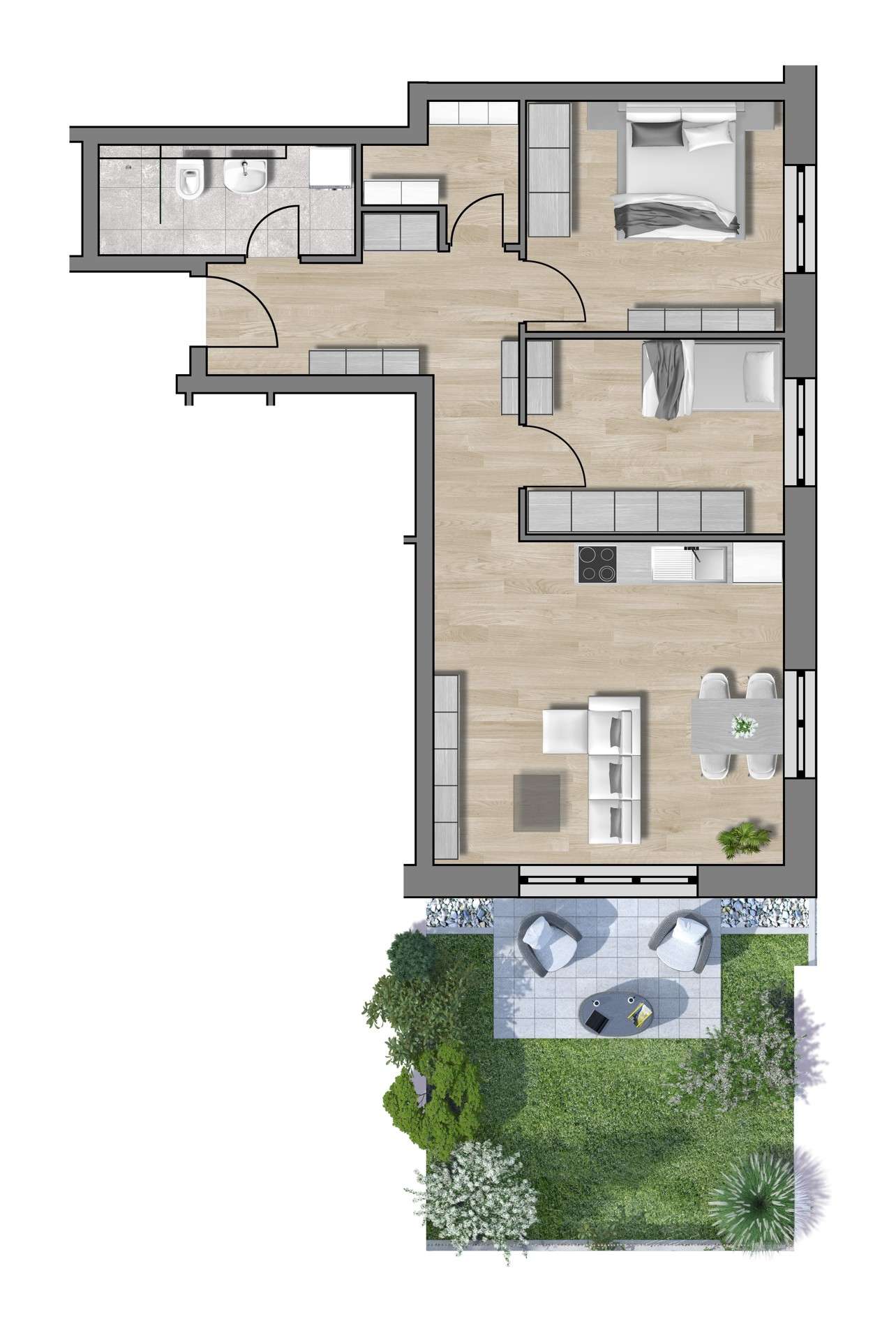 Thumbnail-Wohnung zum Kaufen in Traunstein 431.500,00 € 70.12 m²