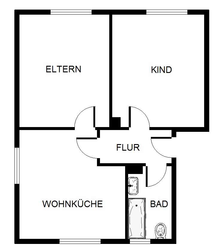 Thumbnail-Wohnung zum Mieten in Bergkamen 399,00 € 51.13 m²