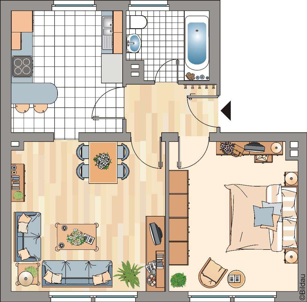 Thumbnail-Wohnung zum Mieten in Essen 499,00 € 50.76 m²