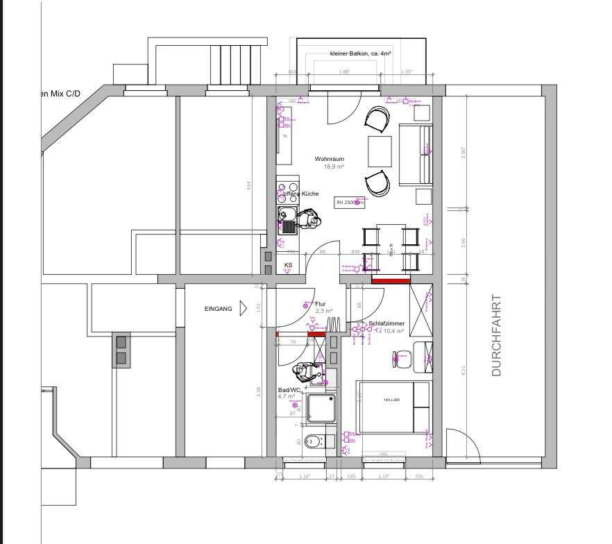Thumbnail-Wohnung zum Mieten in Osnabrück 430,00 € 38 m²