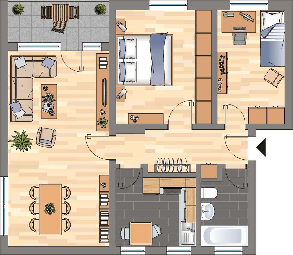 Thumbnail-Wohnung zum Mieten in Witten 579,00 € 69.96 m²