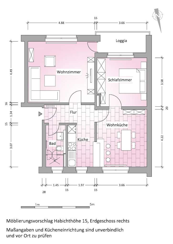Thumbnail-Wohnung zum Mieten in Solingen 648,00 € 68.24 m²