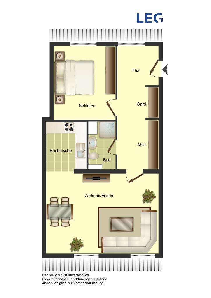 Thumbnail-Wohnung zum Mieten in Barntrup 231,64 € 56.84 m²
