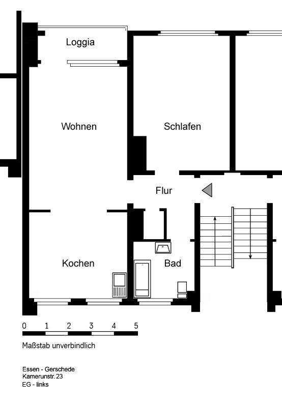 Thumbnail-Wohnung zum Mieten in Essen 509,00 € 54.5 m²