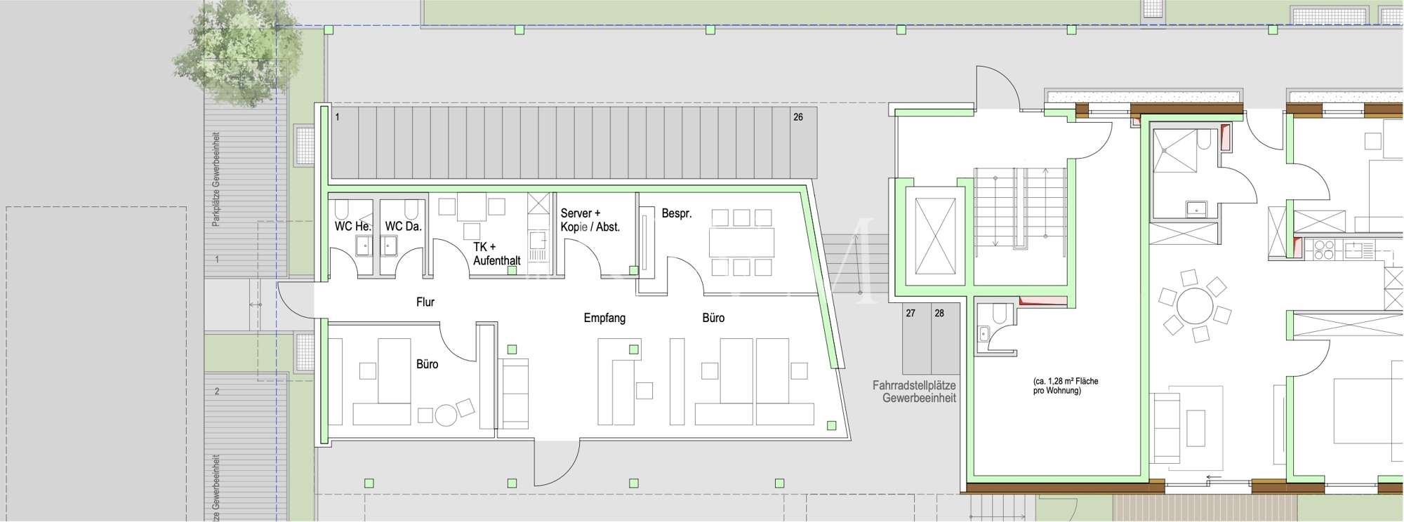 Thumbnail-Büro in Scharnhausen 1.450,00 € 100 m²