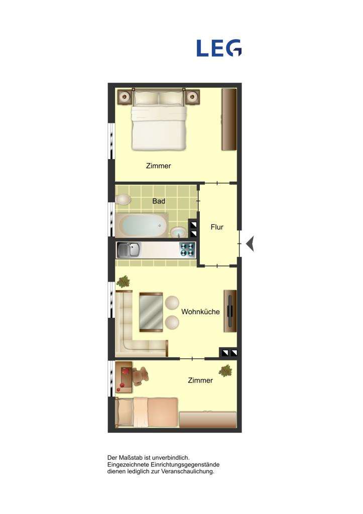 Thumbnail-Wohnung zum Mieten in Remscheid 429,00 € 50.28 m²
