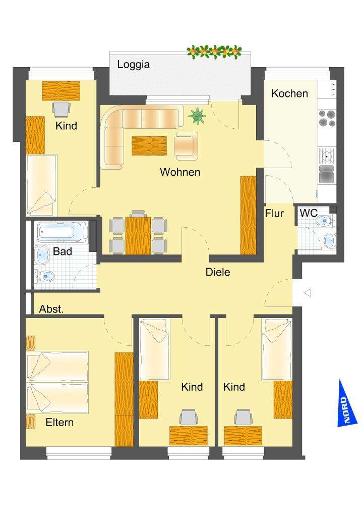 Thumbnail-Wohnung zum Mieten in Wegberg 829,00 € 102 m²
