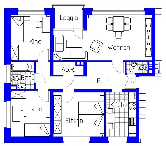 Thumbnail-Wohnung zum Mieten in Minden 659,00 € 87.26 m²