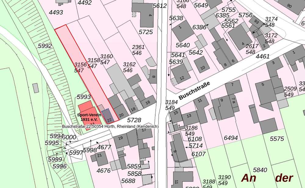 Thumbnail-Grundstück zu verkaufen in Hürth 270.000,00 € 606 m²