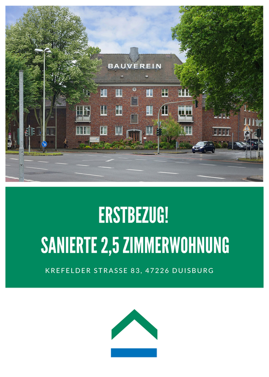 Thumbnail-Wohnung zum Mieten in Duisburg 572,57 € 64.19 m²