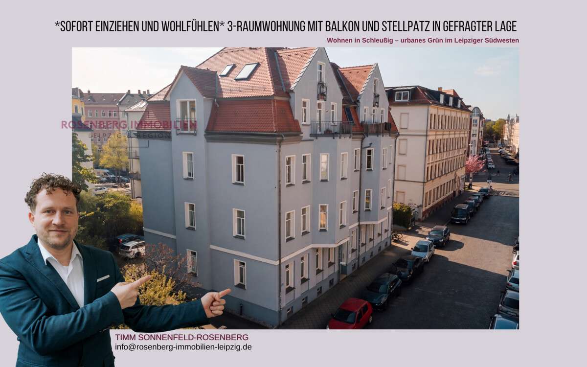 Thumbnail-Wohnung zum Mieten in Leipzig Schleußig 1.174,50 € 87 m²