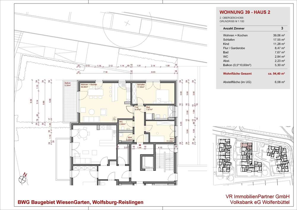 Thumbnail-Wohnung zum Kaufen in Wolfsburg 345.000,00 € 94.4 m²