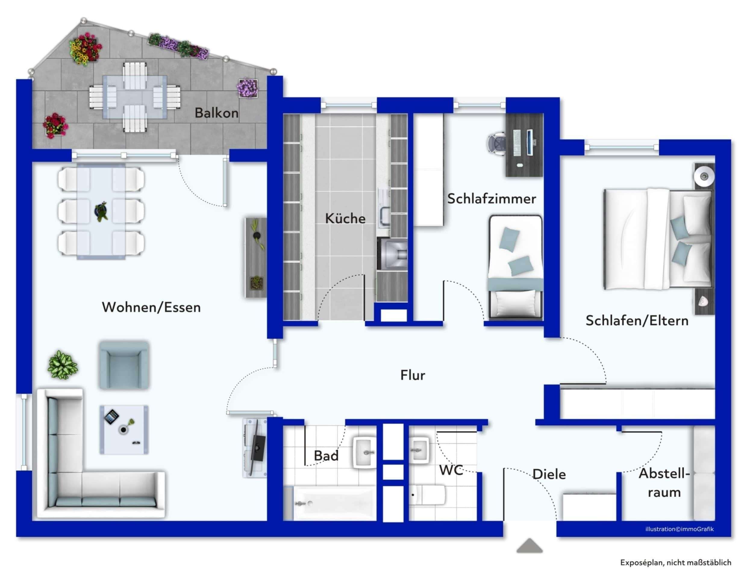 Thumbnail-Wohnung zum Kaufen in Heppenheim 210.000,00 € 89.9 m²