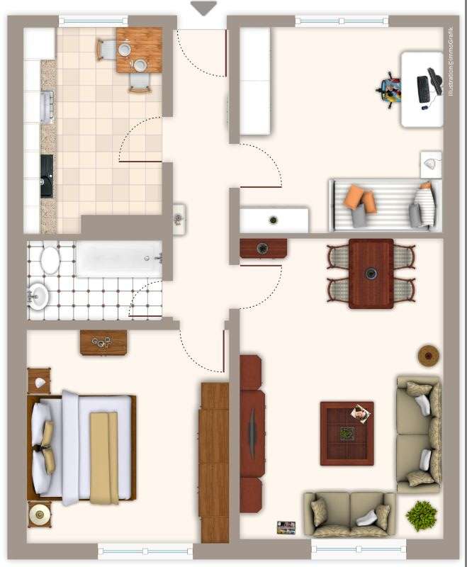 Thumbnail-Wohnung zum Mieten in Mönchengladbach 649,00 € 68.09 m²