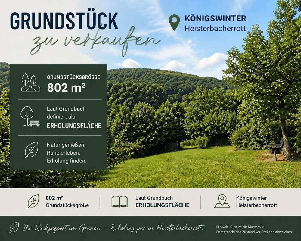 Thumbnail-Grundstück zu verkaufen in Königswinter Heisterbacherrott 99.000,00 € 802 m²