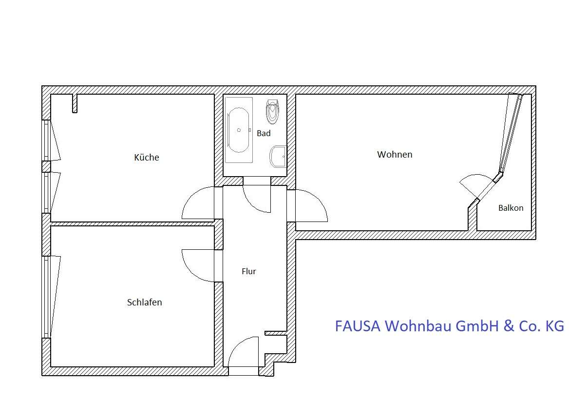 Thumbnail-Wohnung zum Mieten in Bonn 695,00 € 65 m²