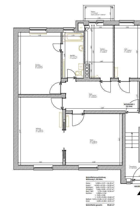 Thumbnail-Wohnung zum Mieten in Hannover 1.450,00 € 95 m²