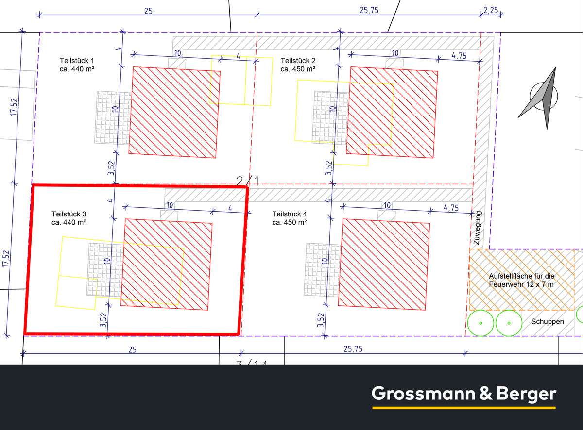 Thumbnail-Grundstück zu verkaufen in Buchholz 225.000,00 € 585 m²