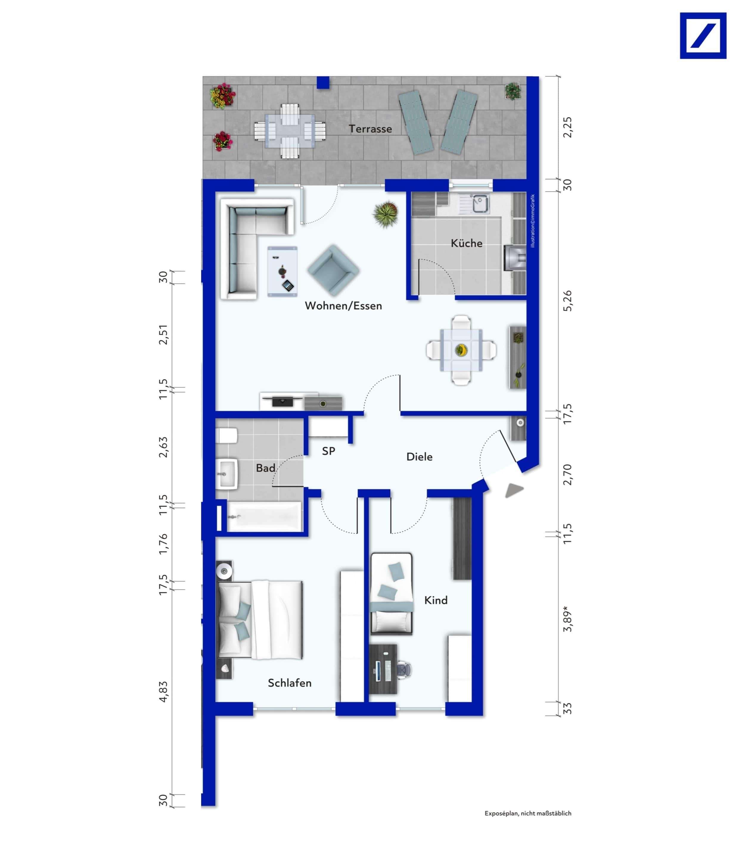 Thumbnail-Wohnung zum Kaufen in Düren 238.000,00 € 76 m²