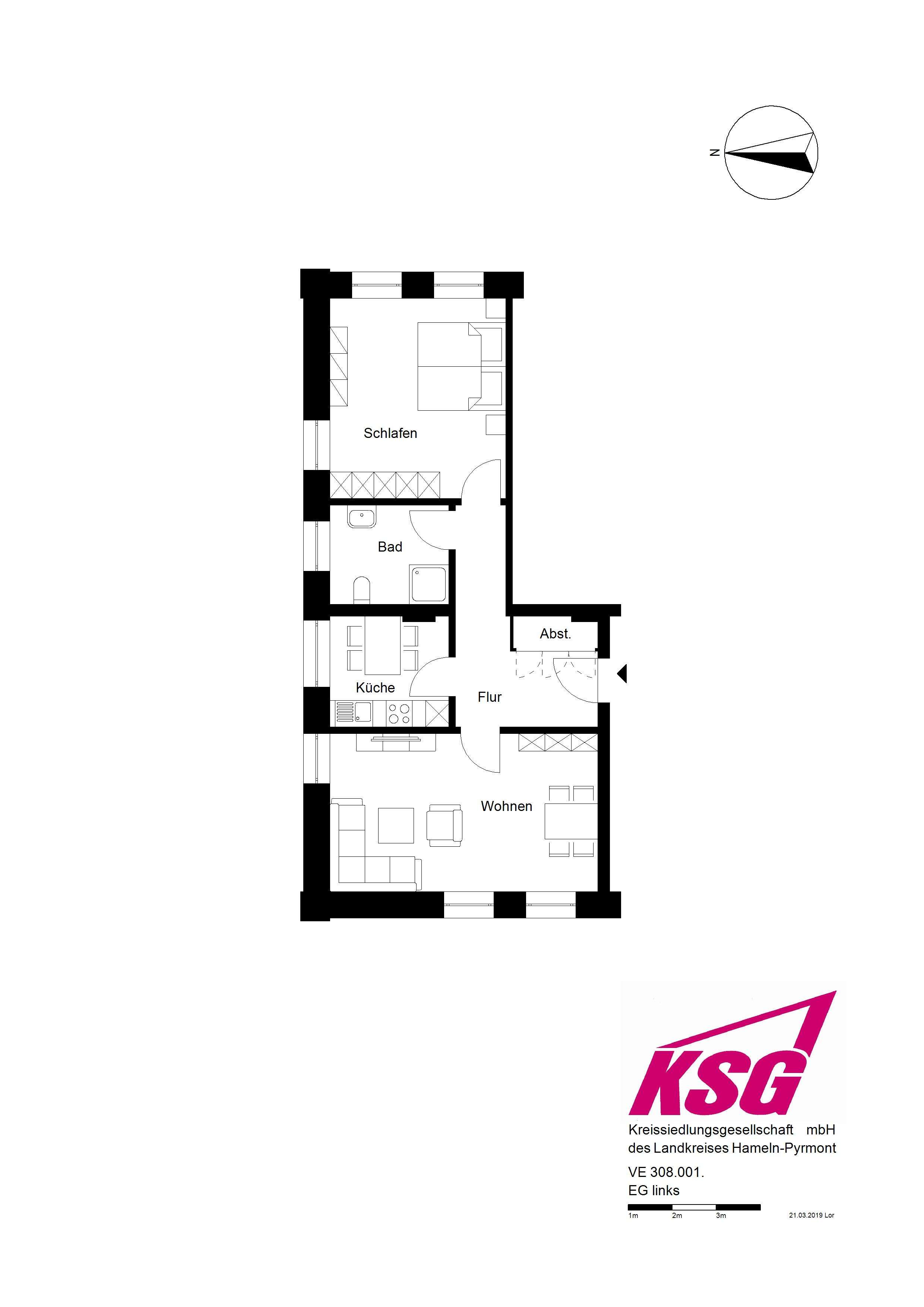 Thumbnail-Wohnung zum Mieten in Coppenbrügge 369,36 € 64.8 m²