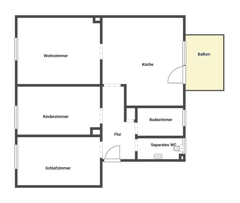Thumbnail-Wohnung zum Mieten in Kandel 679,00 € 66.8 m²