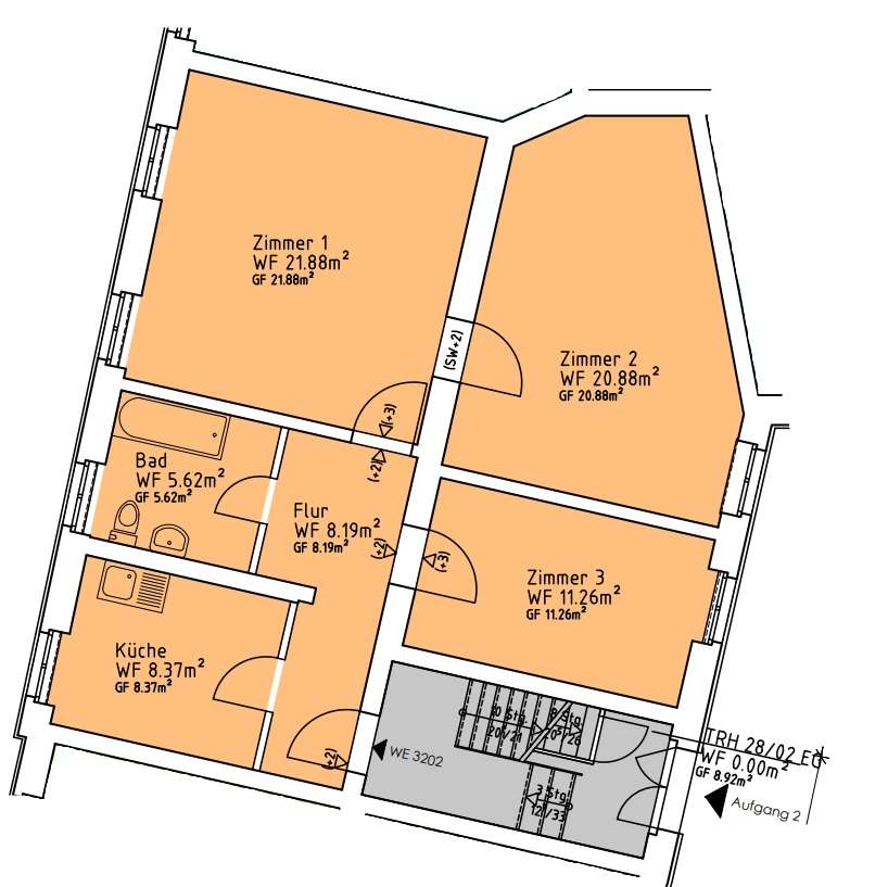Thumbnail-Wohnung zum Mieten in Mittenwalde 924,00 € 77 m²