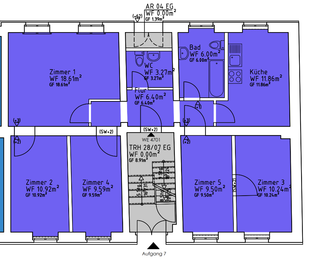 Thumbnail-Wohnung zum Mieten in Mittenwalde 1.044,00 € 87 m²