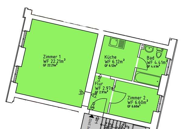 Thumbnail-Wohnung zum Mieten in Mittenwalde 504,00 € 42 m²