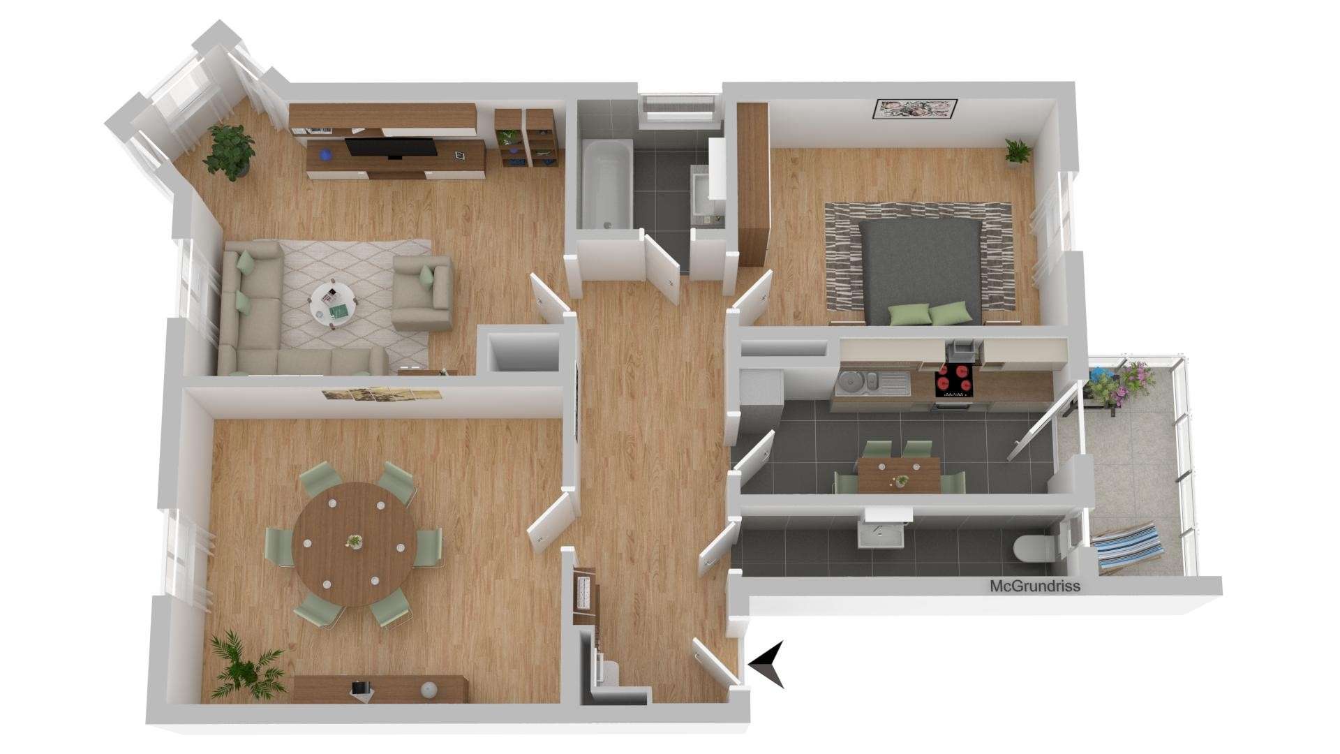 Thumbnail-Wohnung zum Mieten in München 2.450,00 € 84.35 m²