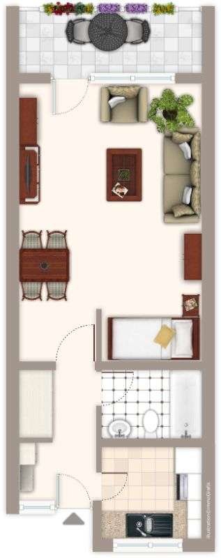 Thumbnail-Wohnung zum Mieten in Mönchengladbach 379,00 € 38.46 m²