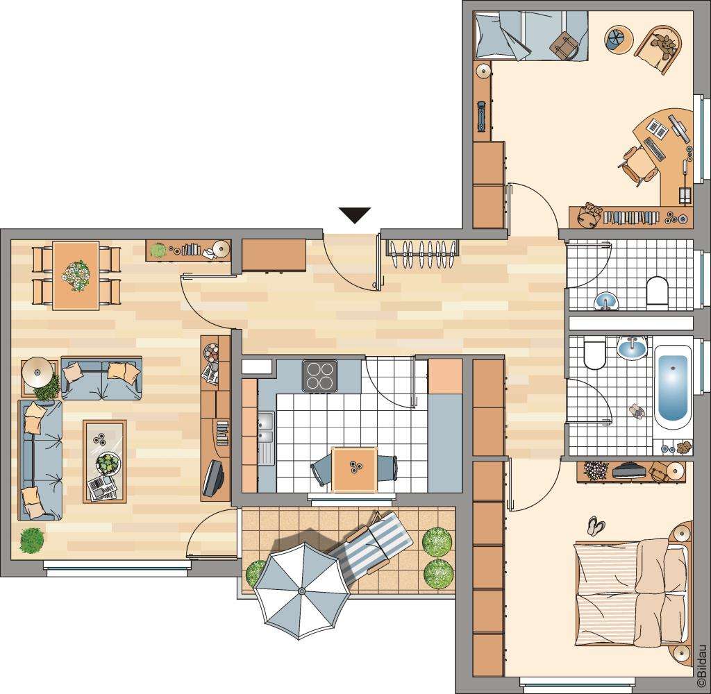 Thumbnail-Wohnung zum Mieten in Bonn 720,00 € 81.01 m²