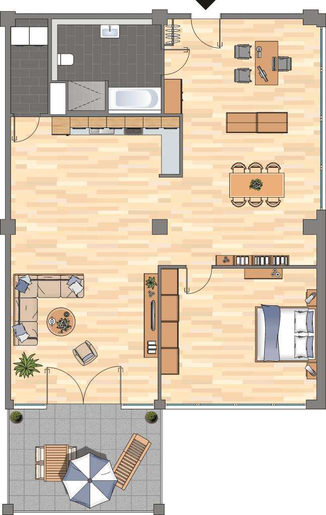 Thumbnail-Wohnung zum Mieten in Bremen 1.399,00 € 133 m²