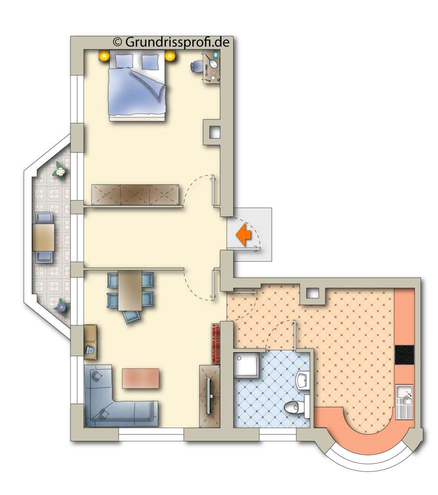 Thumbnail-Wohnung zum Mieten in Kirchberg 430,00 € 69 m²