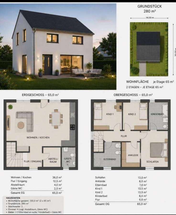 Thumbnail-Grundstück zu verkaufen in Kuchen 100.000,00 € 267 m²