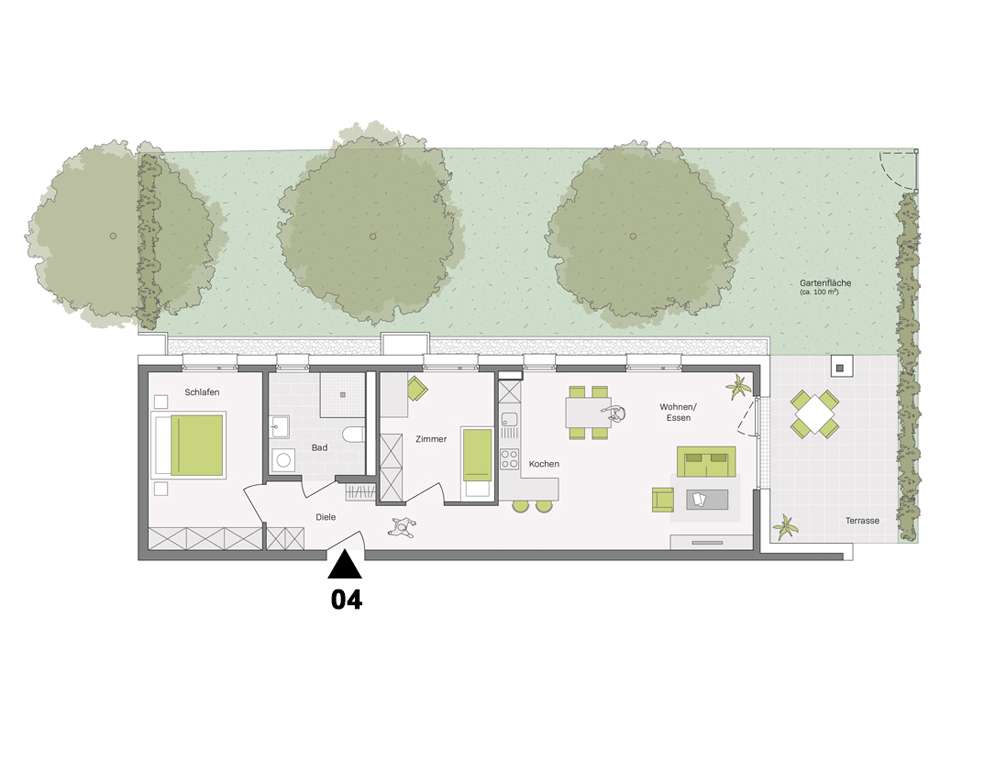 Thumbnail-Wohnung zum Kaufen in Aldingen 403.700,00 € 81.3 m²