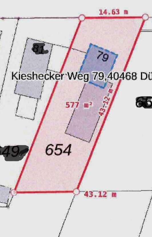 Thumbnail-Grundstück in Düsseldorf 600.000,00 € 575 m²