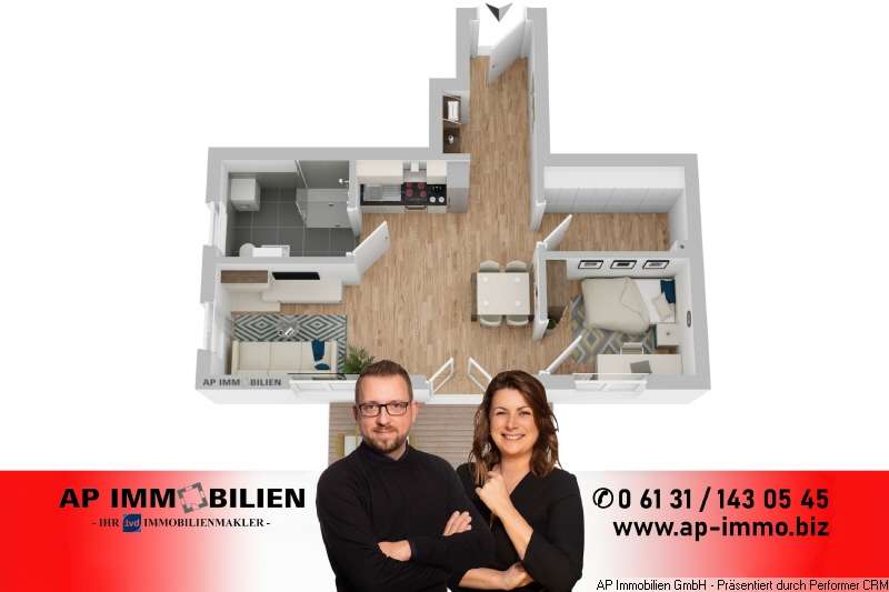 Thumbnail-Wohnung zum Mieten in Harxheim 850,00 € 57 m²