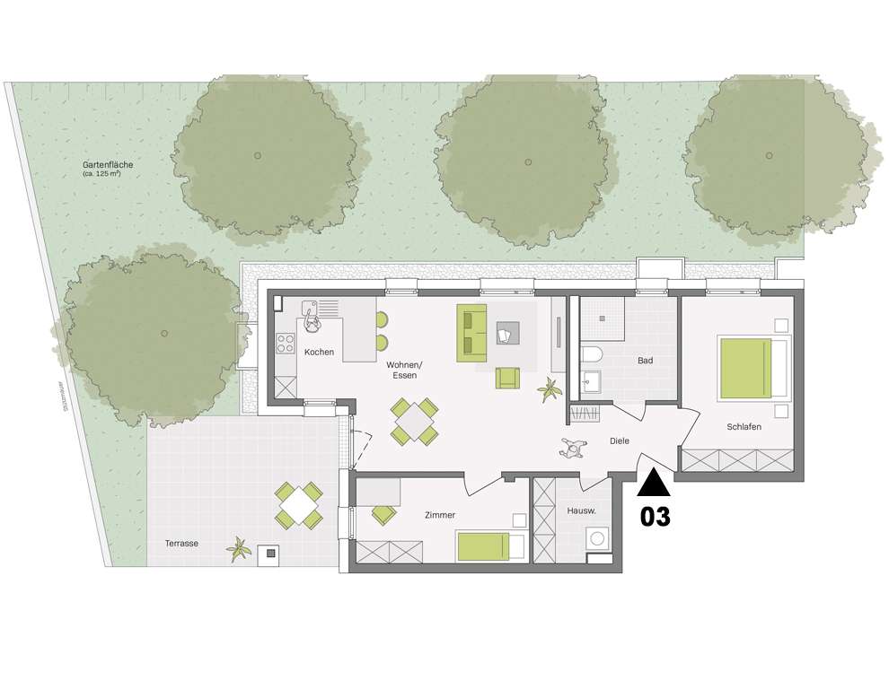 Thumbnail-Wohnung zum Kaufen in Aldingen 425.300,00 € 86 m²