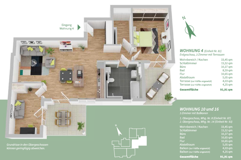 Thumbnail-Wohnung zum Kaufen in Manching 546.864,50 € 91.91 m²