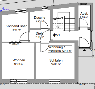 Thumbnail-Wohnung zum Mieten in Eggenfelden 640,00 € 47.78 m²