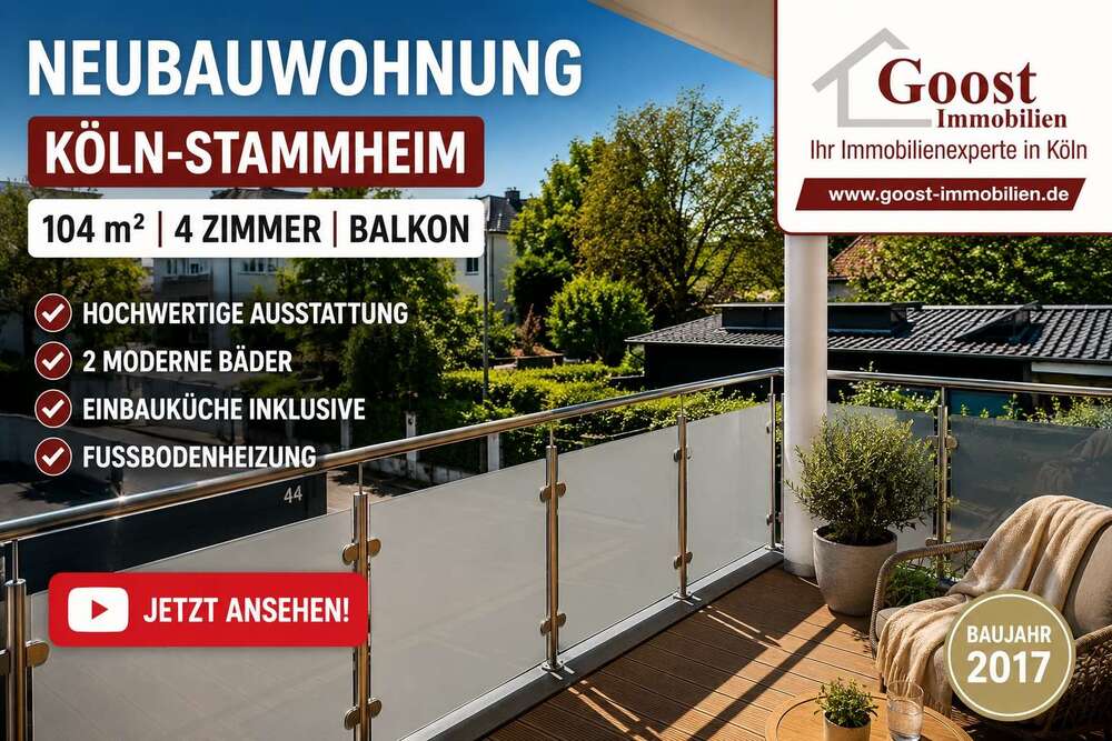 Thumbnail-Wohnung zum Mieten in Köln 1.580,00 € 104 m²