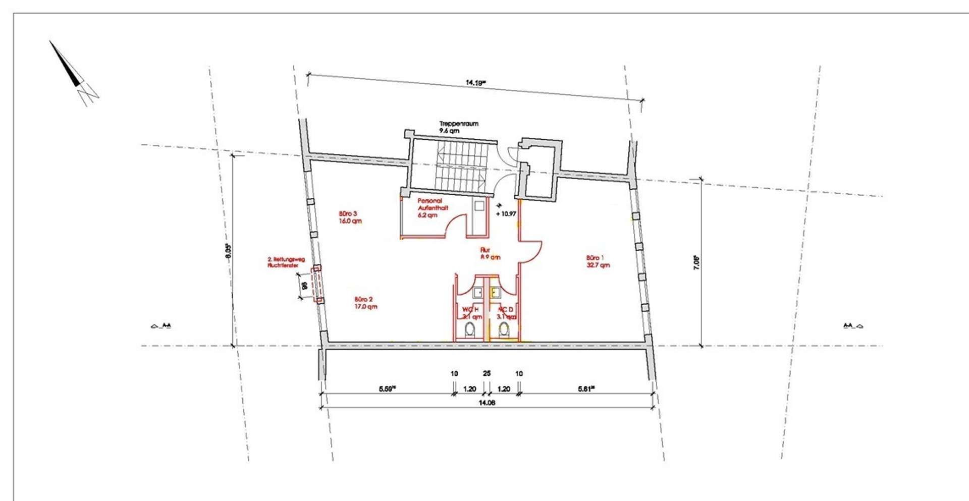 Thumbnail-Büro in Stuttgart 2.500,00 € 91.53 m²