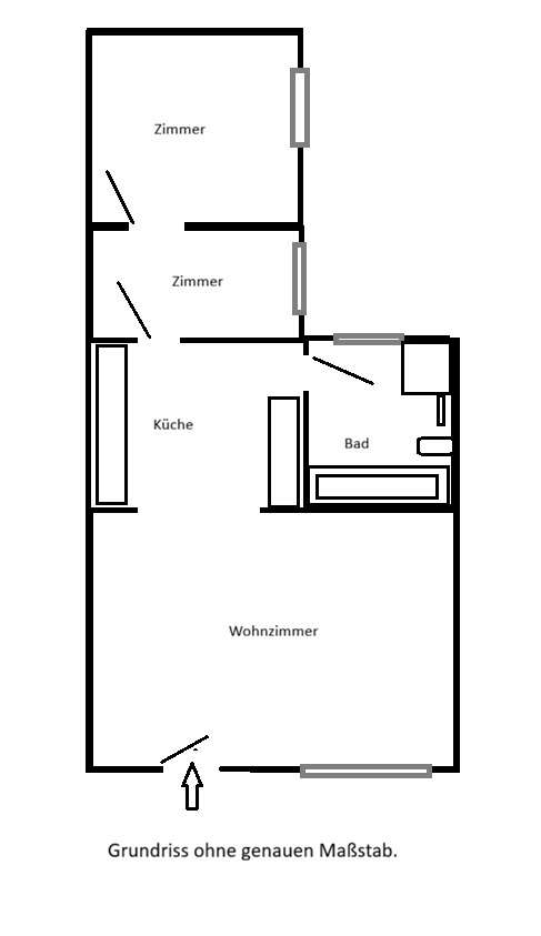 Thumbnail-Wohnung zum Mieten in Brandenburg - Oranienburg 980,00 € 69 m²