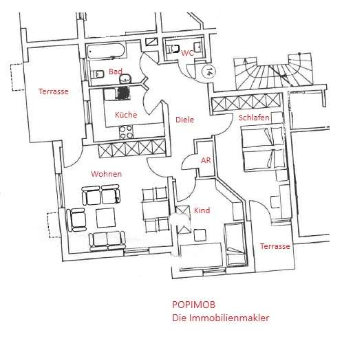 Thumbnail-Wohnung zum Kaufen in Kesselsdorf 170.000,00 € 77.79 m²
