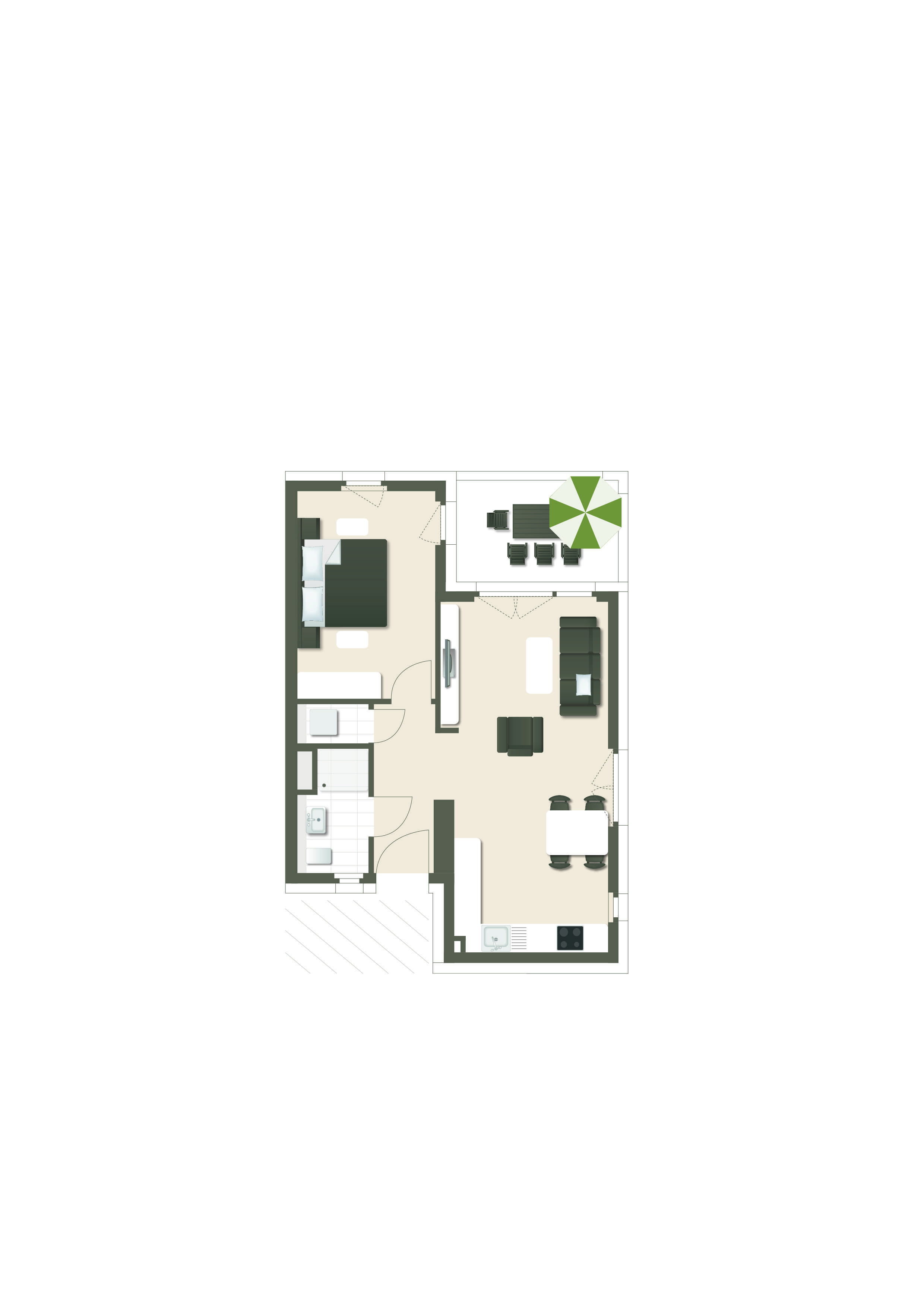 Thumbnail-Wohnung zum Kaufen in Freiburg 436.600,00 € 59.64 m²