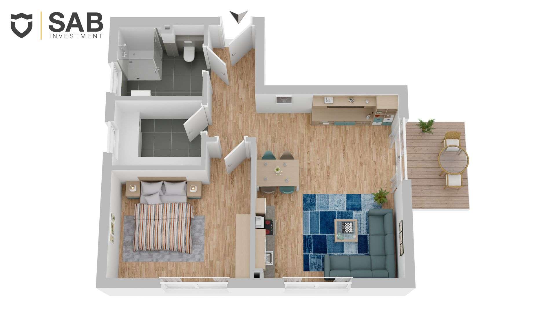 Thumbnail-Wohnung zum Kaufen in Oldenburg 365.000,00 € 64.03 m²