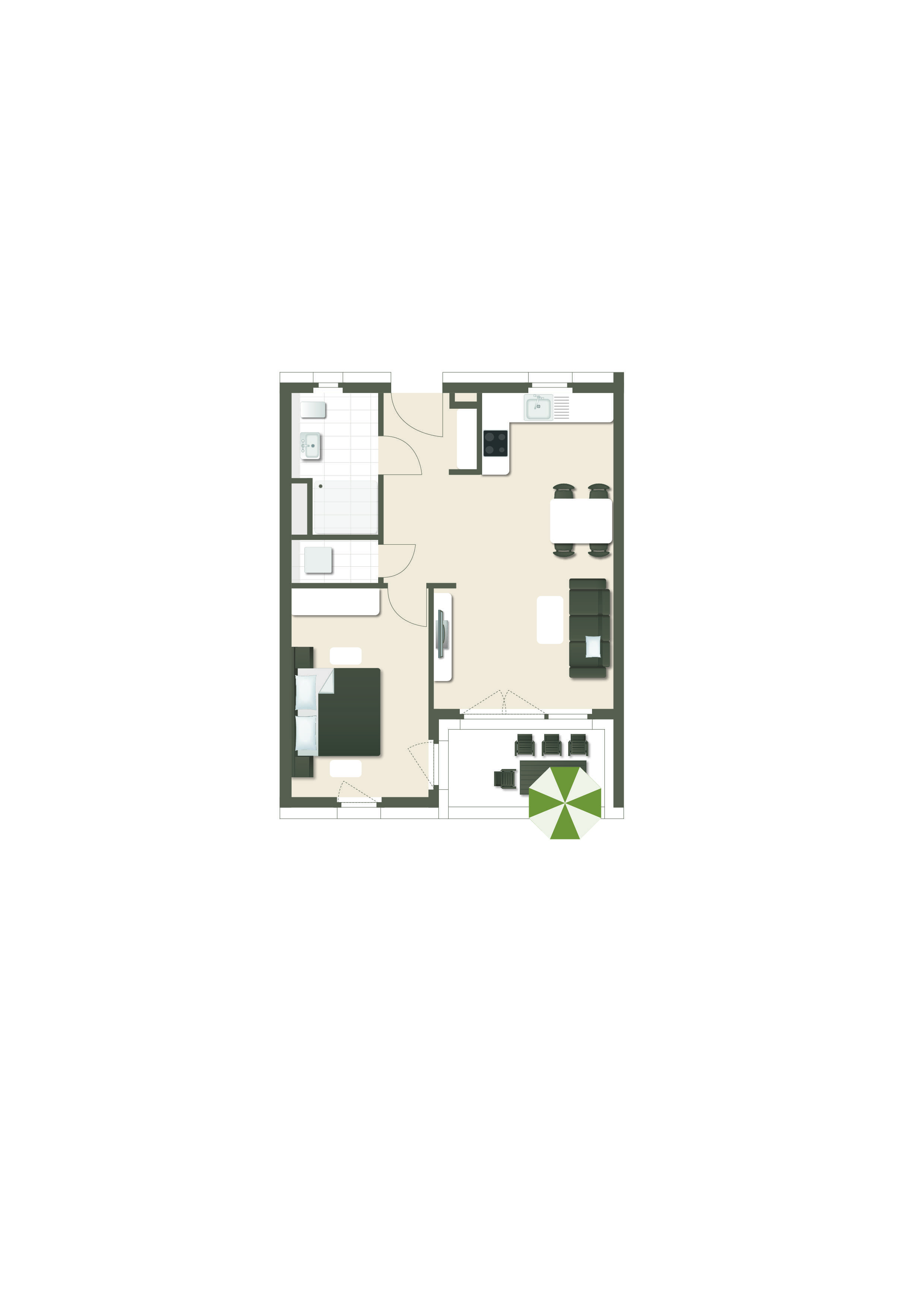 Thumbnail-Wohnung zum Kaufen in Freiburg 437.500,00 € 59 m²