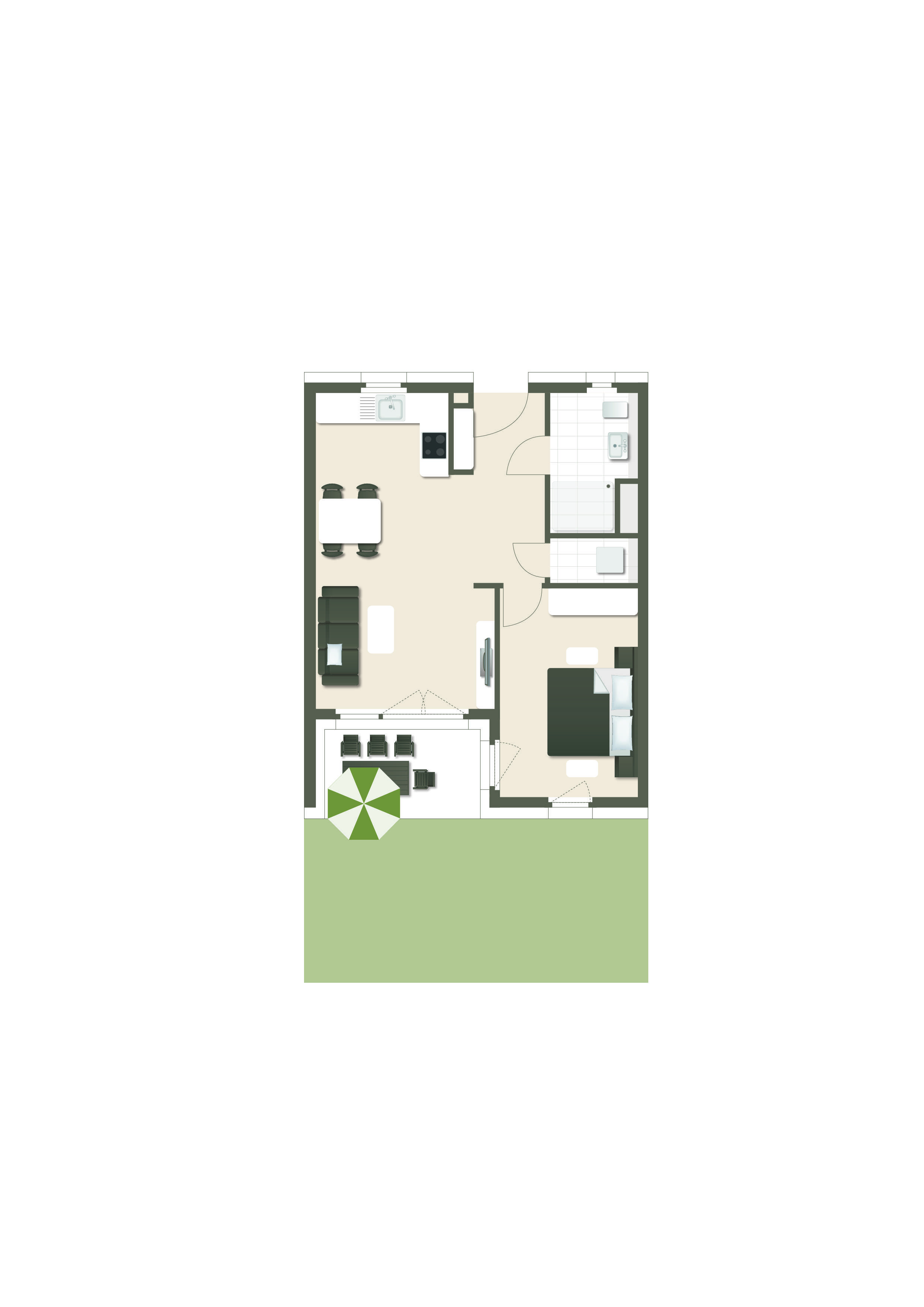 Thumbnail-Wohnung zum Kaufen in Freiburg 437.300,00 € 59.3 m²