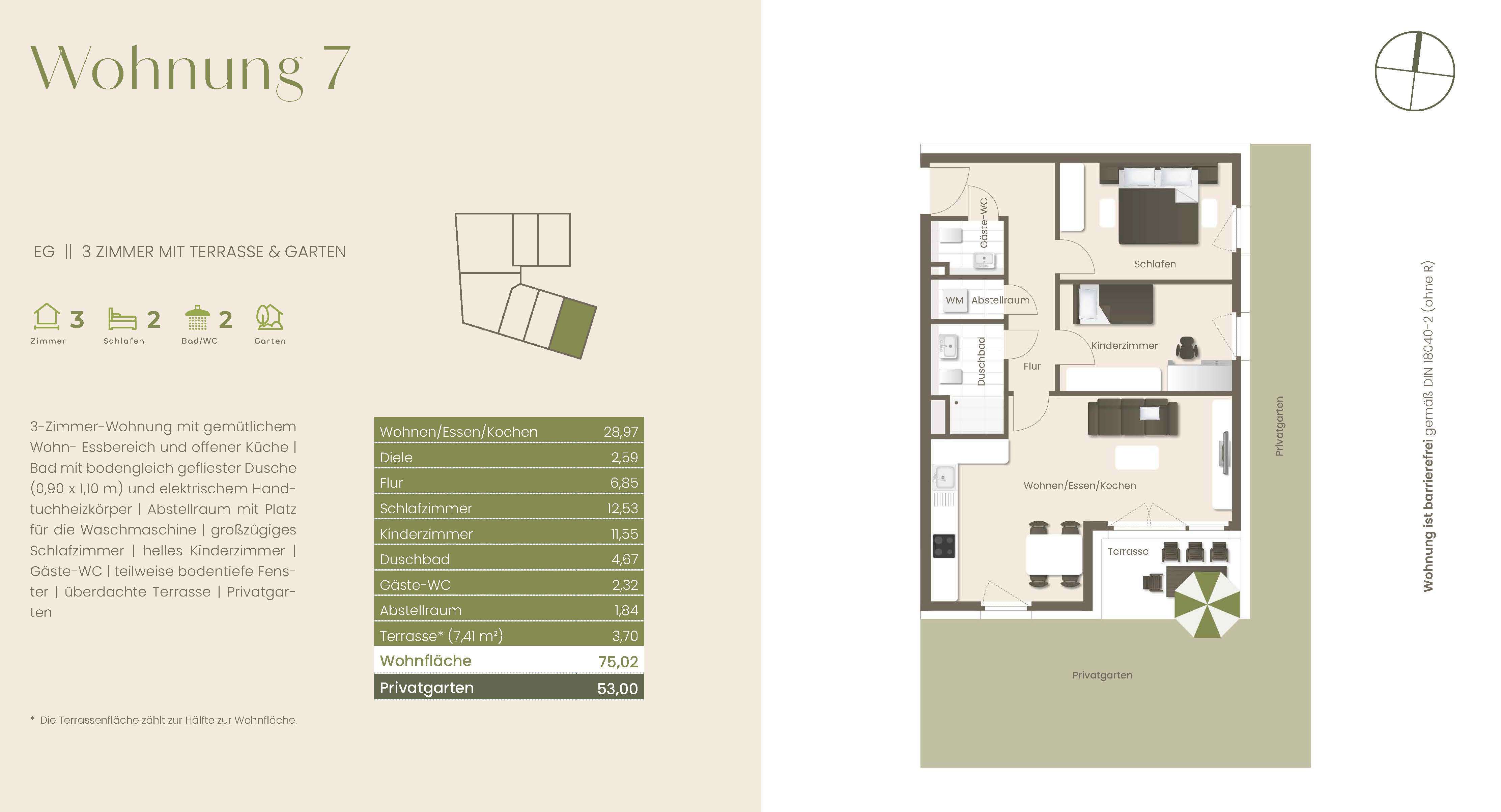 Thumbnail-Wohnung zum Kaufen in Freiburg 548.400,00 € 75.02 m²
