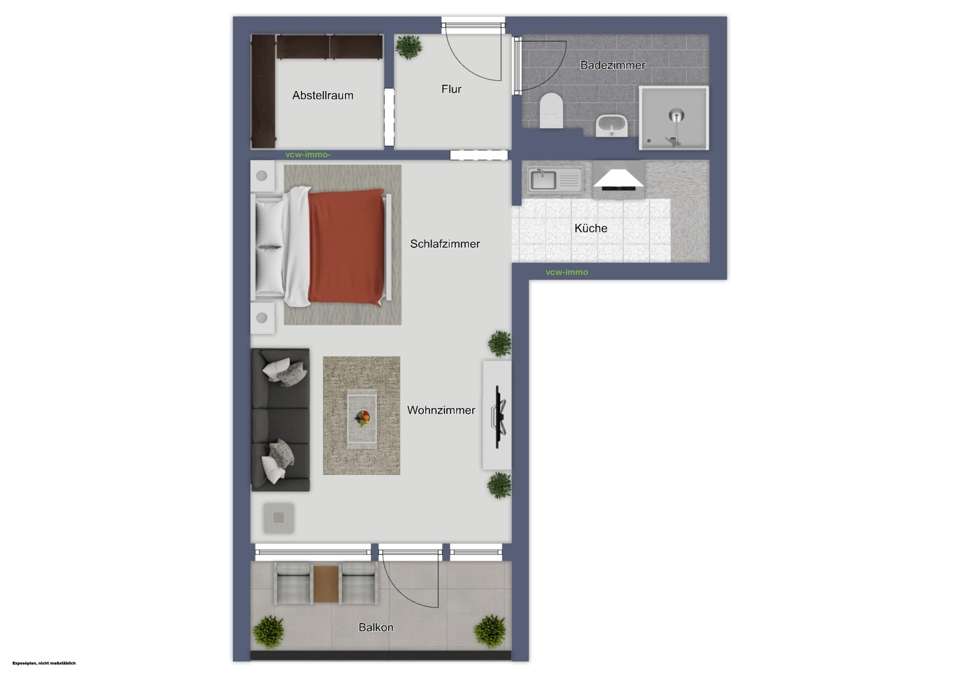 Thumbnail-Wohnung zum Kaufen in Umkirch 139.000,00 € 37.17 m²